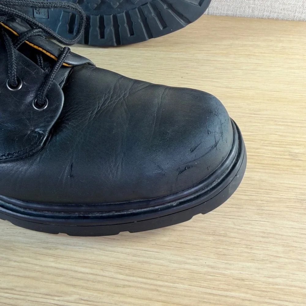 Timberland Mens Waterproof Leather Oxford Shoes Black Lug Sole 93015 Size 10M